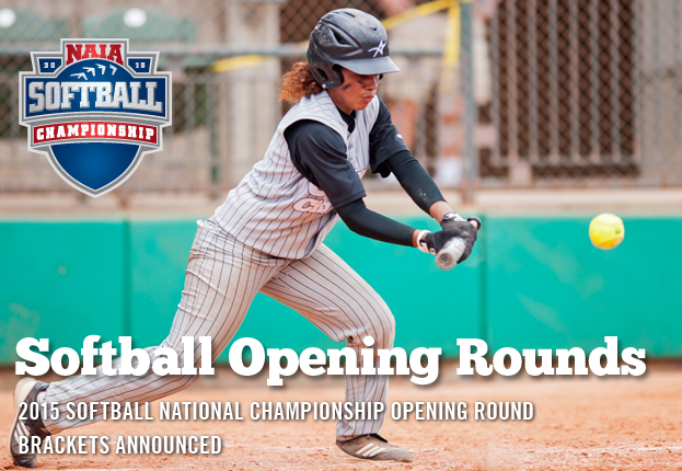 2015 Softball National Championship Opening Round Brackets Announced