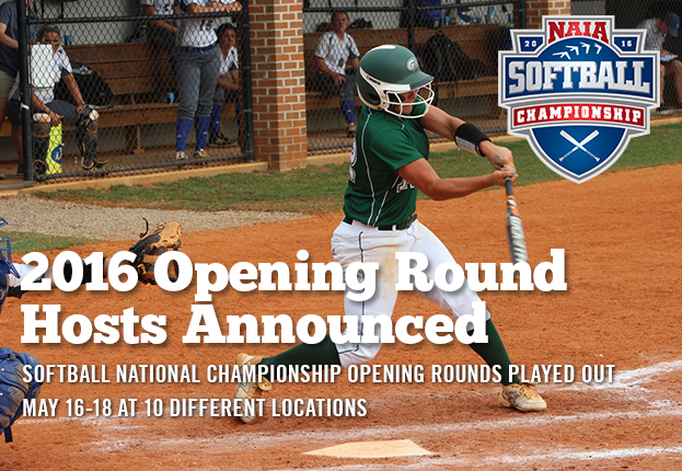 2016 NAIA Softball National Championship Opening Round Host Sites Announced