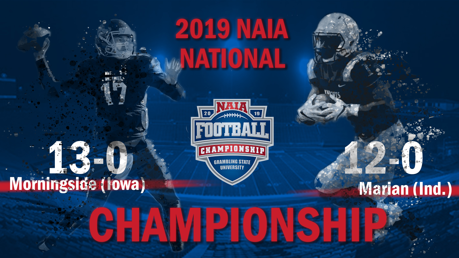 Undefeated Morningside, Marian set to square off in 2019 NAIA Football Championship