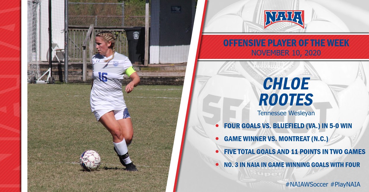 Women's Soccer - Chloe Rootes, Tennessee Wesleyan