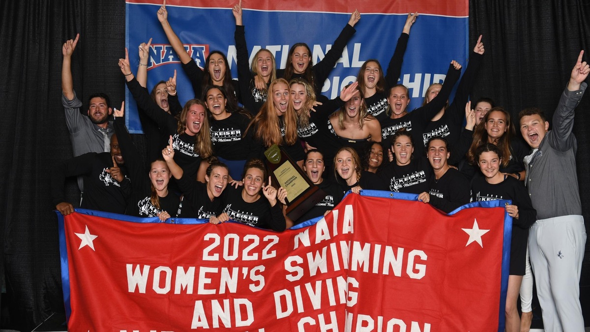 Keiser (Fla.) Win First Women’s Swimming & Diving Red Banner
